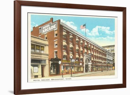 Hotel Arcade, Bridgeport, Connecticut-null-Framed Premium Giclee Print