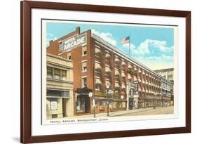 Hotel Arcade, Bridgeport, Connecticut-null-Framed Premium Giclee Print