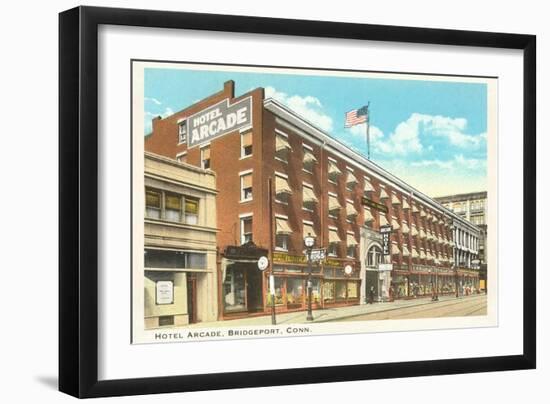 Hotel Arcade, Bridgeport, Connecticut-null-Framed Art Print