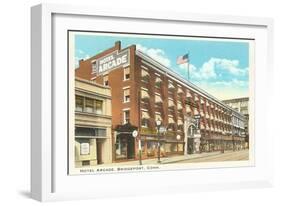 Hotel Arcade, Bridgeport, Connecticut-null-Framed Art Print