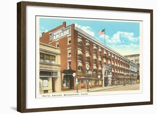 Hotel Arcade, Bridgeport, Connecticut-null-Framed Art Print