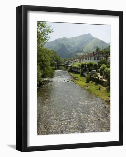 Hotel Arce on the River Nive, Basque Country, Aquitaine, France-R H Productions-Framed Photographic Print