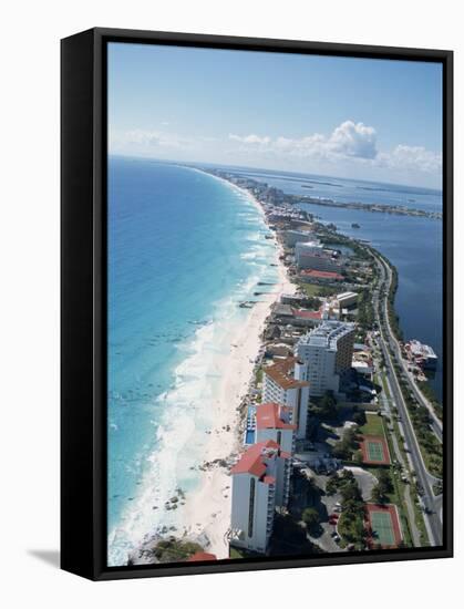 Hotel Area, Cancun, Yucatan, Mexico, North America-Robert Harding-Framed Stretched Canvas