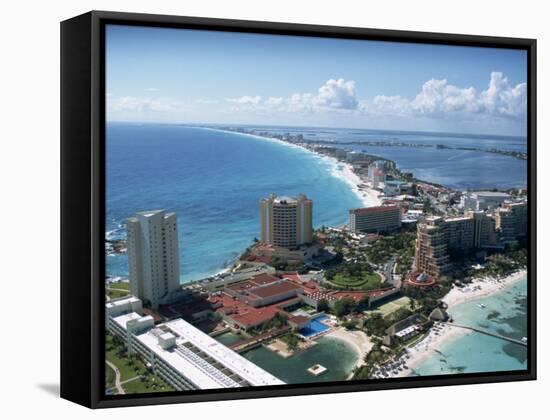 Hotel Area, Cancun, Yucatan, Mexico, North America-Harding Robert-Framed Stretched Canvas
