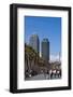 Hotel Arts and Mapfre Tower, La Barceloneta Beach, Barcelona, Spain-Sergio Pitamitz-Framed Photographic Print