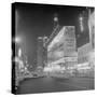 Hotel Astor and Theater in times Square-null-Stretched Canvas