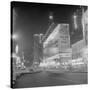 Hotel Astor and Theater in times Square-null-Stretched Canvas