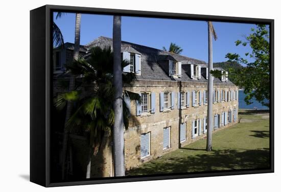 Hotel at Nelsons Dockyard, Antigua, Leeward Islands, West Indies, Caribbean, Central America-Robert-Framed Stretched Canvas
