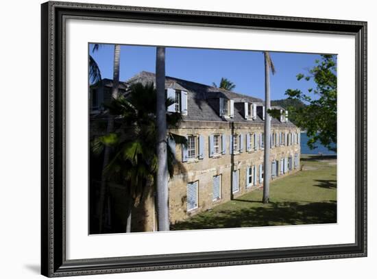 Hotel at Nelsons Dockyard, Antigua, Leeward Islands, West Indies, Caribbean, Central America-Robert-Framed Photographic Print