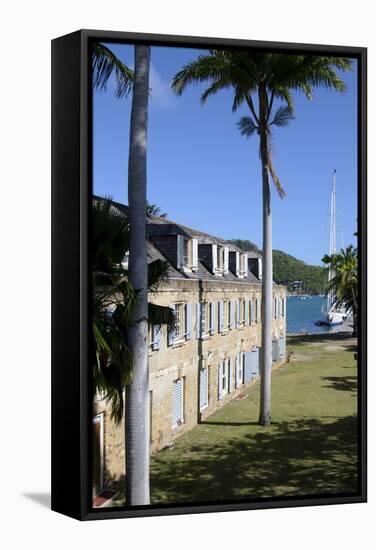 Hotel at Nelsons Dockyard, Antigua, Leeward Islands, West Indies, Caribbean, Central America-Robert-Framed Stretched Canvas