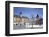 Hotel Au Lac and Le Chateau D'Ouchy, Ouchy, Lausanne, Vaud, Switzerland, Europe-Ian Trower-Framed Photographic Print