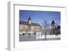 Hotel Au Lac and Le Chateau D'Ouchy, Ouchy, Lausanne, Vaud, Switzerland, Europe-Ian Trower-Framed Photographic Print