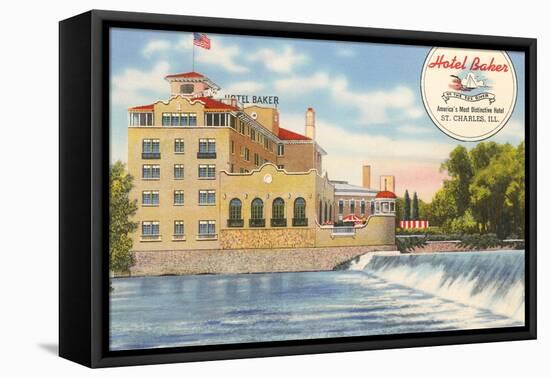 Hotel Baker, St. Charles-null-Framed Stretched Canvas