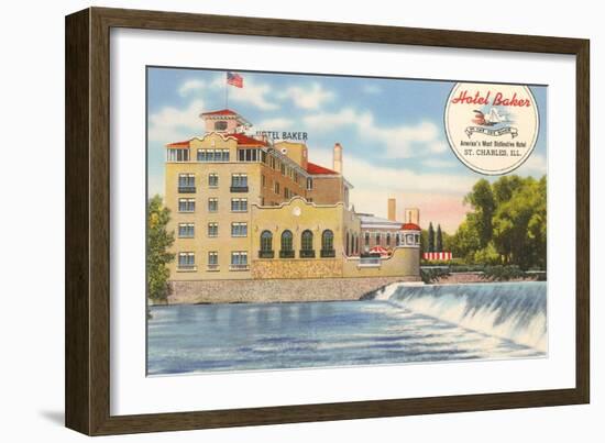 Hotel Baker, St. Charles-null-Framed Art Print