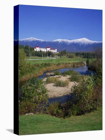 Hotel Below Mount Washington, White Mountains National Forest, New Hampshire, New England, USA-Rainford Roy-Stretched Canvas