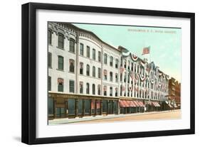 Hotel Bennett, Binghamton, New York-null-Framed Art Print