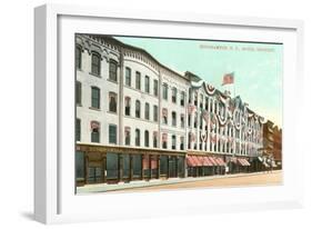 Hotel Bennett, Binghamton, New York-null-Framed Art Print