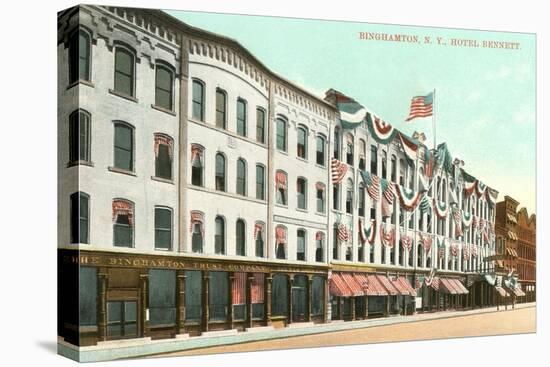 Hotel Bennett, Binghamton, New York-null-Stretched Canvas