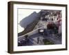 Hotel Between Fira and Imerovigli, Greece-Connie Ricca-Framed Premium Photographic Print