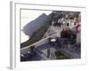 Hotel Between Fira and Imerovigli, Greece-Connie Ricca-Framed Photographic Print