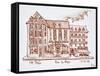 Hotel Brasserie Armoricaine along Rue du Boyer, St. Malo, Brittany, France.-Richard Lawrence-Framed Stretched Canvas