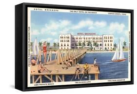 Hotel Breakers, Corpus Christi, Texas-null-Framed Stretched Canvas