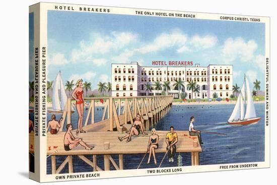 Hotel Breakers, Corpus Christi, Texas-null-Stretched Canvas
