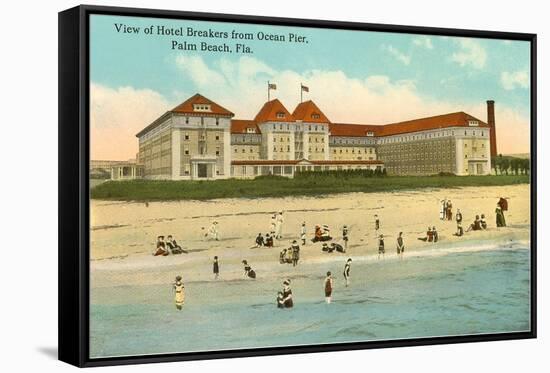 Hotel Breakers, Palm Beach, Florida-null-Framed Stretched Canvas