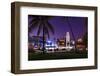 Hotel 'Breakwater' at Dusk, Ocean Drive, Miami South Beach, Art Deco District, Florida, Usa-Axel Schmies-Framed Premium Photographic Print