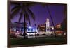 Hotel 'Breakwater' at Dusk, Ocean Drive, Miami South Beach, Art Deco District, Florida, Usa-Axel Schmies-Framed Premium Photographic Print