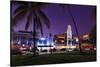 Hotel 'Breakwater' at Dusk, Ocean Drive, Miami South Beach, Art Deco District, Florida, Usa-Axel Schmies-Stretched Canvas
