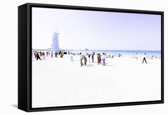 Hotel Burj-Al-Arab, Dubai-Fran?oise Gaujour-Framed Stretched Canvas