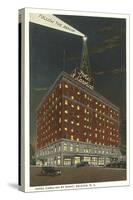 Hotel Carolina by Night, Raleigh, North Carolina-null-Stretched Canvas