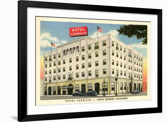 Hotel Carrillo, Santa Barbara, California-null-Framed Art Print