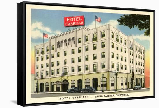 Hotel Carrillo, Santa Barbara, California-null-Framed Stretched Canvas