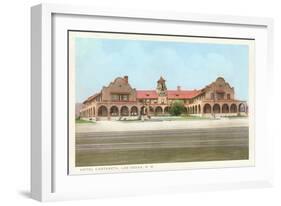 Hotel Castaneda, Las Vegas, New Mexico-null-Framed Art Print