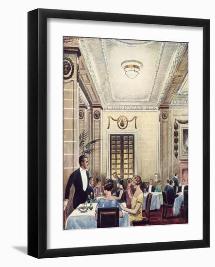 Hotel Cecil Grill Room-null-Framed Art Print