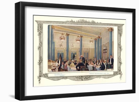 Hotel Cecil Restaurant-null-Framed Art Print