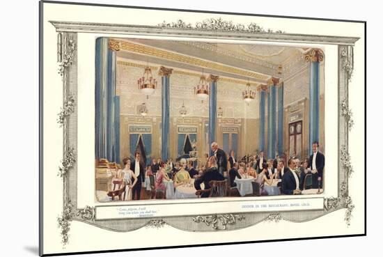 Hotel Cecil Restaurant-null-Mounted Art Print