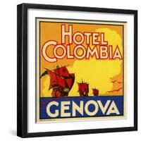 Hotel Colombia, Genova-null-Framed Giclee Print