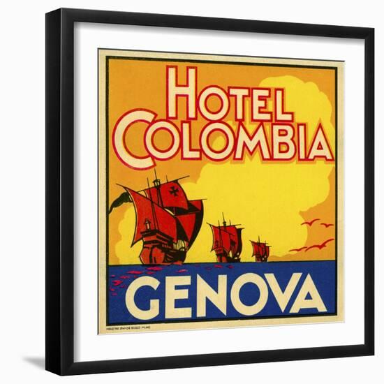 Hotel Colombia, Genova-null-Framed Giclee Print