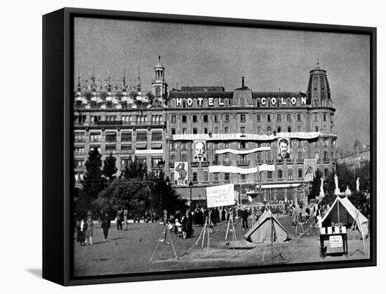 Hotel Colon, Barcelona; Spanish Civil War, 1936-null-Framed Stretched Canvas