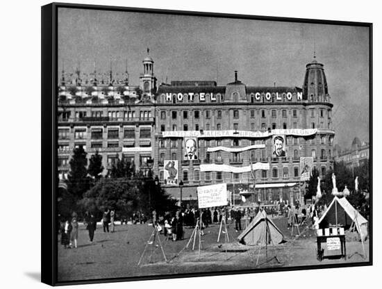 Hotel Colon, Barcelona; Spanish Civil War, 1936-null-Framed Stretched Canvas