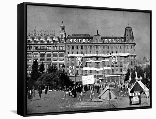 Hotel Colon, Barcelona; Spanish Civil War, 1936-null-Framed Stretched Canvas