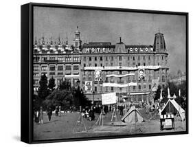 Hotel Colon, Barcelona; Spanish Civil War, 1936-null-Framed Stretched Canvas