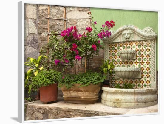 Hotel Courtyard, Guanajuato, Mexico-Merrill Images-Framed Photographic Print