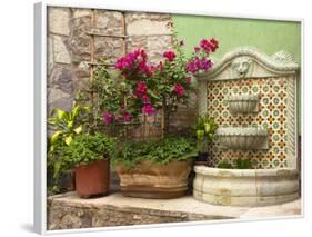 Hotel Courtyard, Guanajuato, Mexico-Merrill Images-Framed Photographic Print