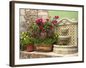 Hotel Courtyard, Guanajuato, Mexico-Merrill Images-Framed Photographic Print