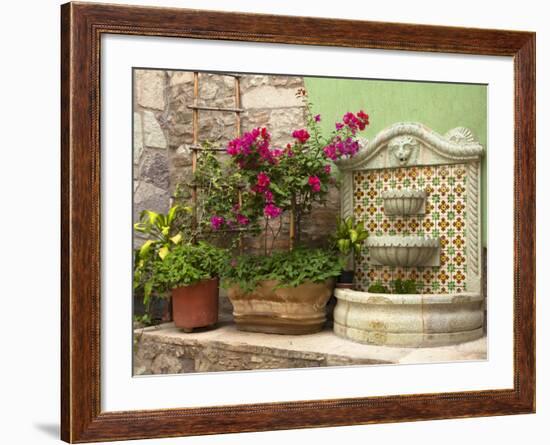 Hotel Courtyard, Guanajuato, Mexico-Merrill Images-Framed Photographic Print