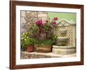 Hotel Courtyard, Guanajuato, Mexico-Merrill Images-Framed Photographic Print